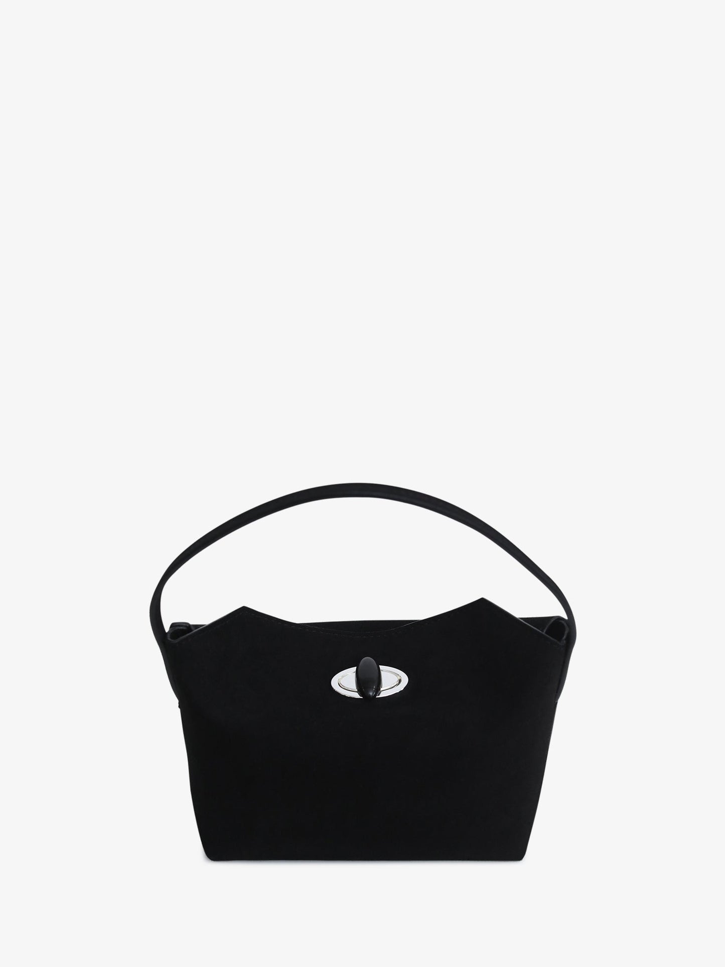 CHRISTOPHER ESBER Turnlock Suede Mini Bag (Black)