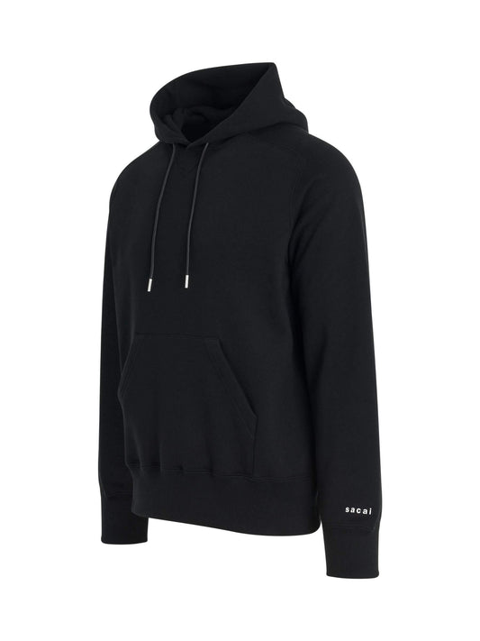 SACAI "Simple" Print Hoodie (Black)