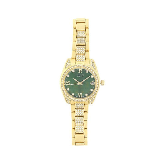 Image of Watches. Productname: Roberto Carati Luna Green Face Ladies Watch M9025 in Watch colour by brand - Roberto Carati