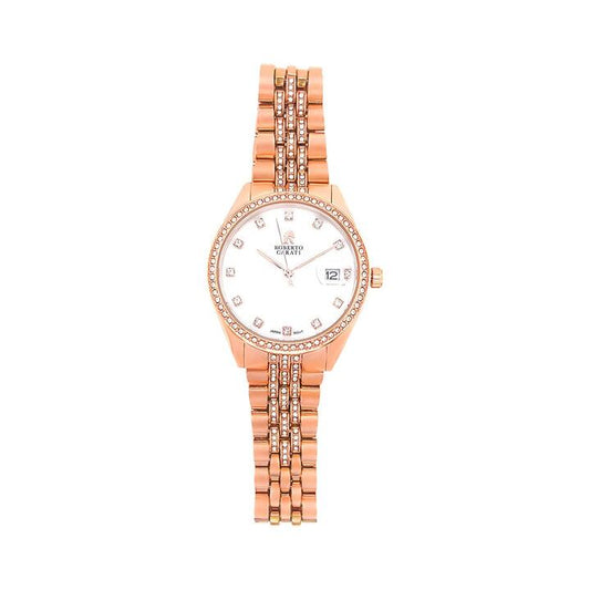 Image of Watches. Productname: Roberto Carati Diana Rose Gold Ladies Watch M1023 BE-V3 in Watch colour by brand - Roberto Carati