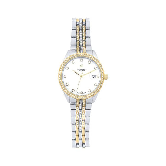Image of Watches. Productname: Roberto Carati Diana Two Tone Ladies Watch M1023 BE-V4 in Watch colour by brand - Roberto Carati