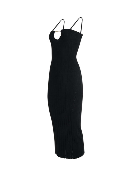 JACQUEMUS Sierra Bretelles Dress (Black)
