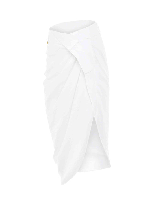 JACQUEMUS La Jupe Saudade Skirt (White)