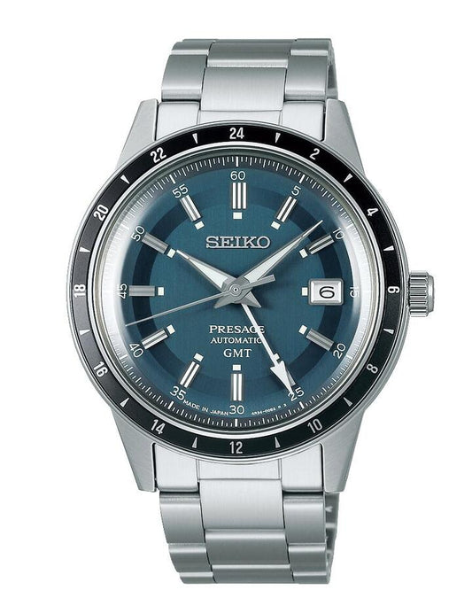 Image of Watches. Productname: Seiko Presage SSK009J Blue and Silver Men's Watch in Watch colour by brand - Seiko