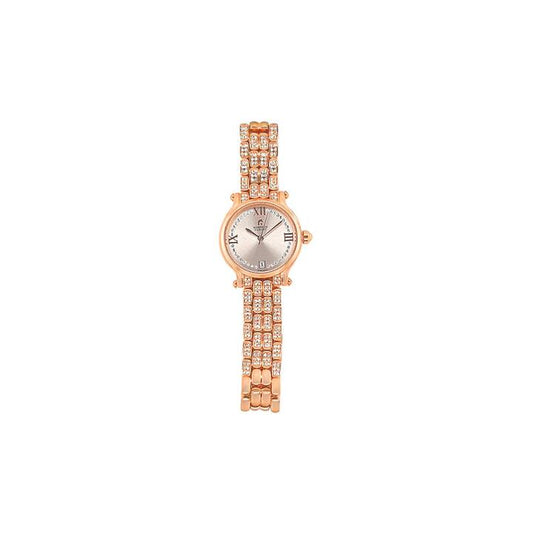 Image of Watches. Productname: Roberto Carati Tina Rose Coloured Crystal Face Watch M9148-V3 in Watch colour by brand - Roberto Carati