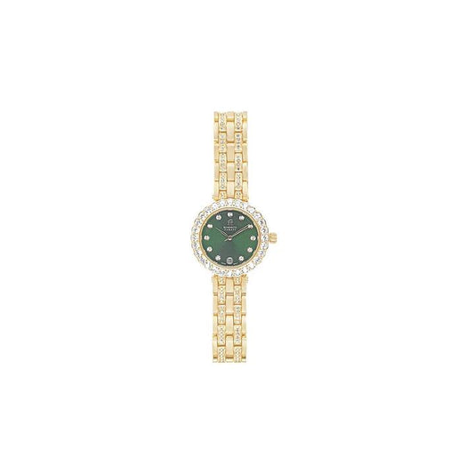 Image of Watches. Productname: Roberto Carati Milania Green Face Gold Coloured Watch M1027 BE-V5 in Watch colour by brand - Roberto Carati