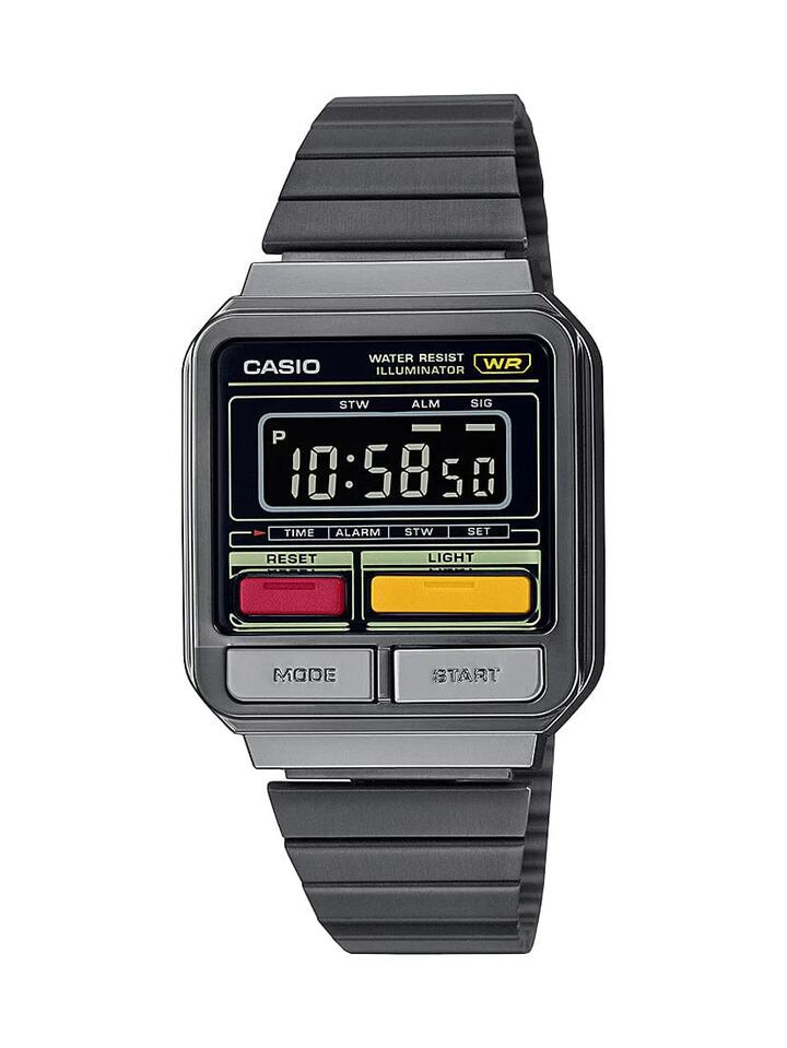 Image of Watches. Productname: Casio Vintage Black Men's Digital Watch A120WEGG-1B in Watch colour by brand - Casio