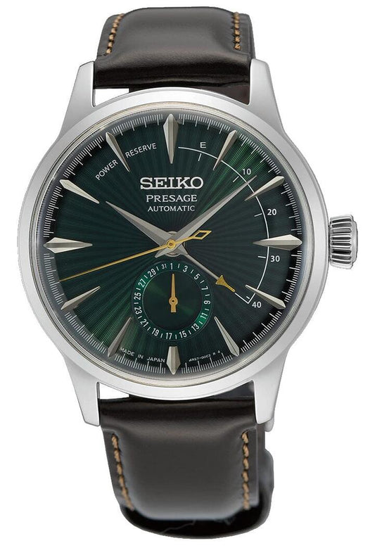 Image of Watches. Productname: Seiko Presage Cocktail Time Green and Silver Analog Men's Watch SSA459J in Watch colour by brand - Seiko