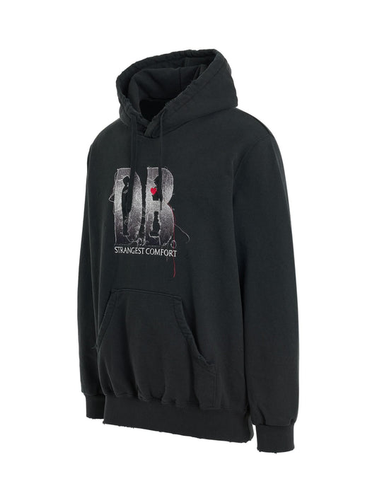 DOUBLET D.B. Logo Embroidery Hoodie (Black)