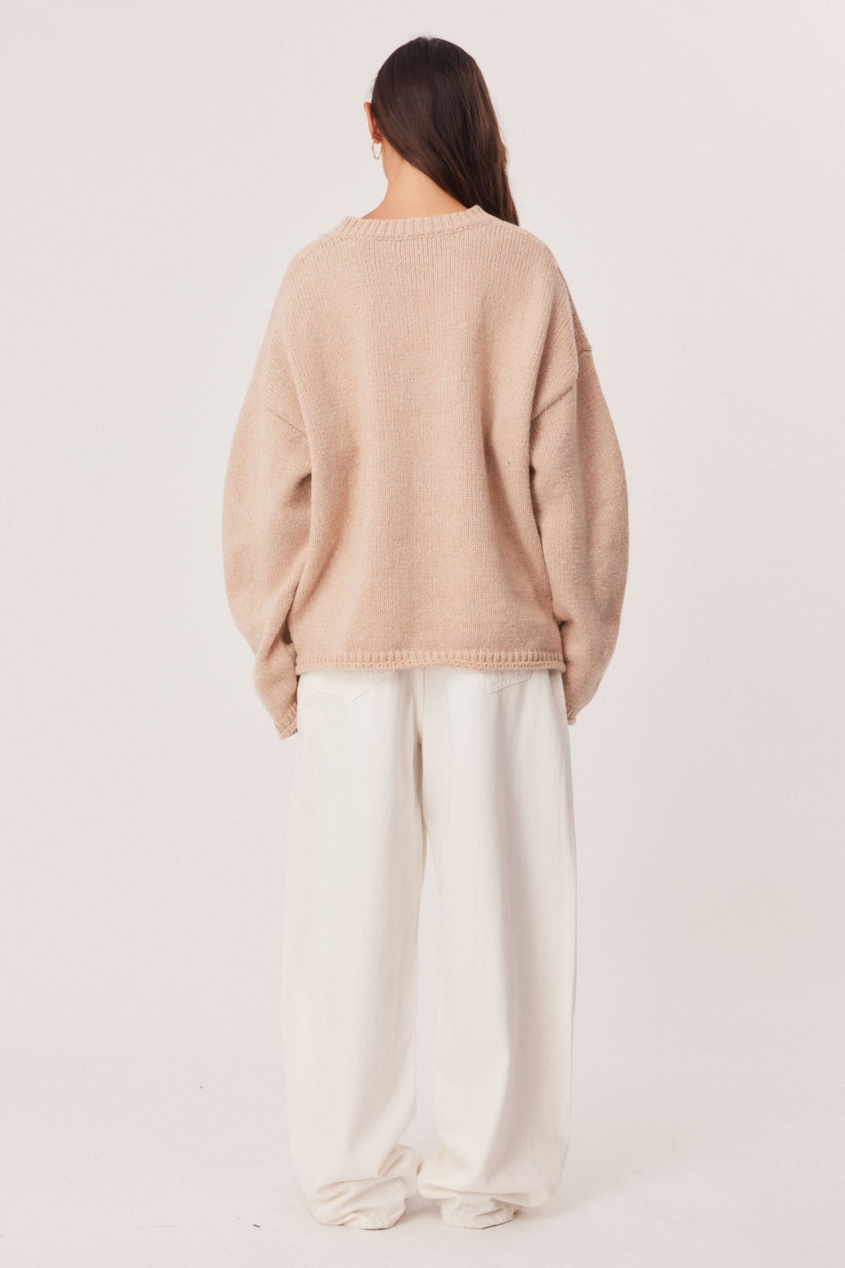 SNDYS ZOYA KNIT JUMPER (Beige Marl)