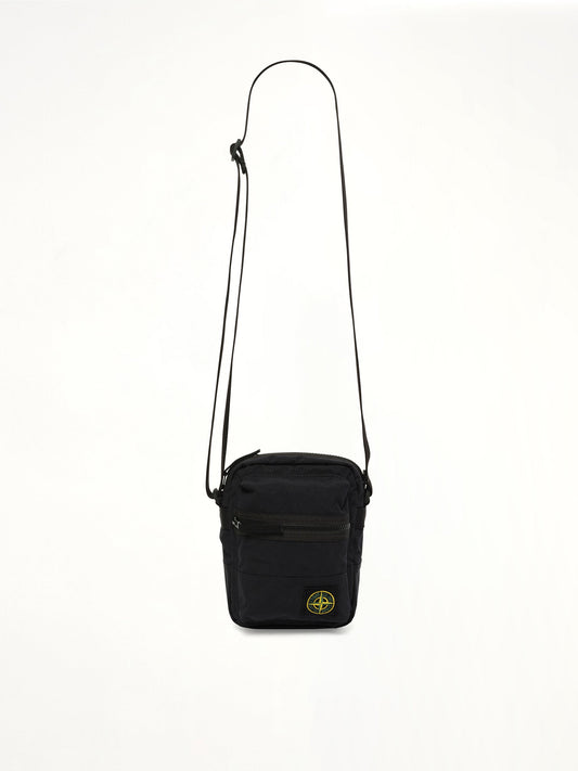 STONE ISLAND 920001 Aluminium Tela Pouch (Black)
