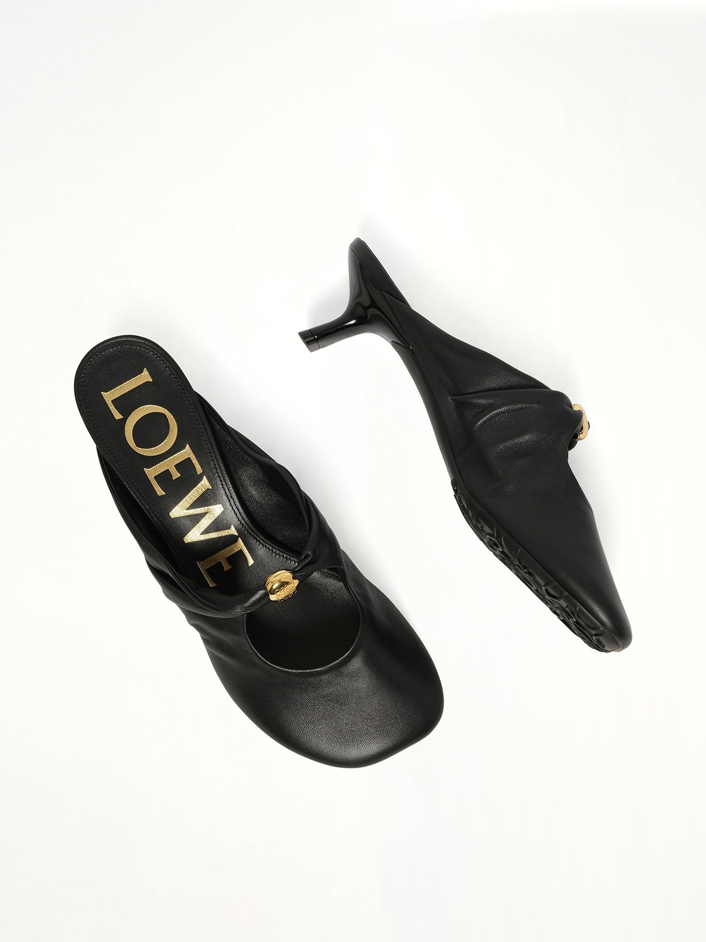 LOEWE Pebble Soft Mule 45H (Black)