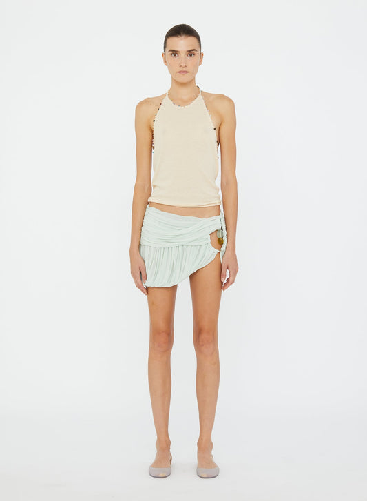 Christopher Esber Beach Quartz Halter Tank (Bone)