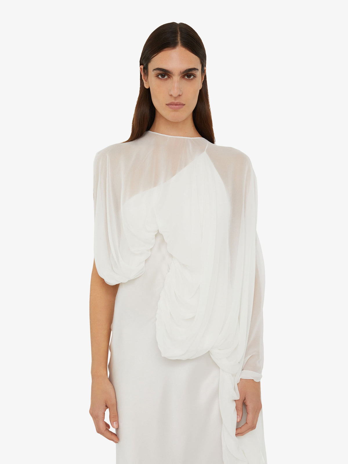 Christopher Esber Cumulus Draped Sleeve (Dress)
