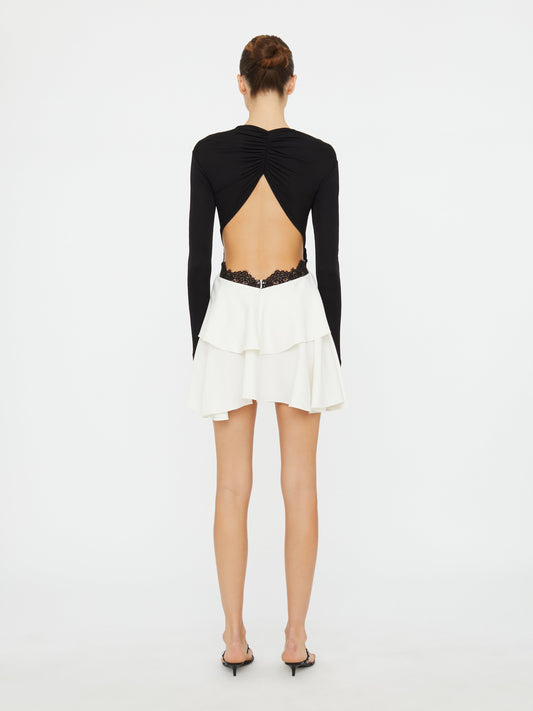 Christopher Esber Endrey Disconnect Back Mini Dress (White)