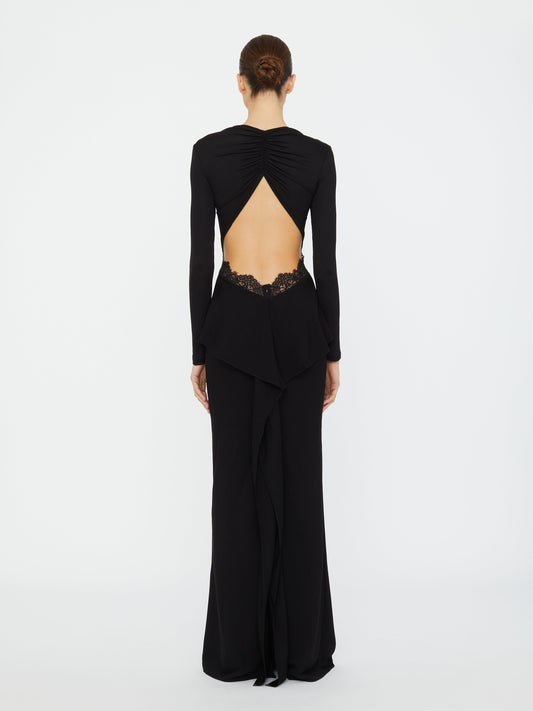 Christopher Esber Endrey Disconnect Back Column Dress (Black)