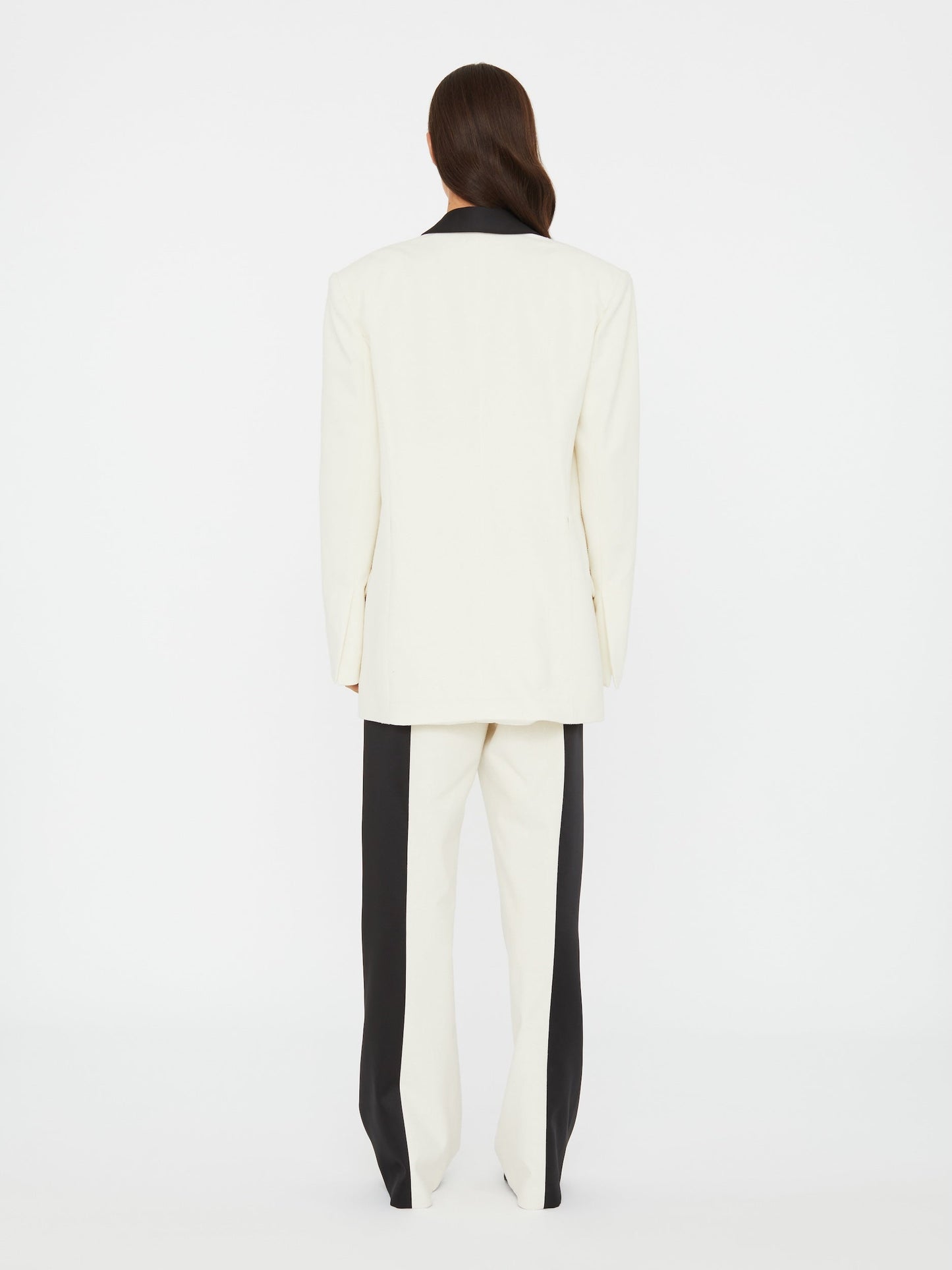 Christopher Esber Tuxedo Contrast Silk Blazer (Black)