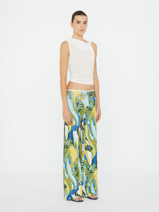 Christopher Esber Acidic Floral Rib Pant (Print)