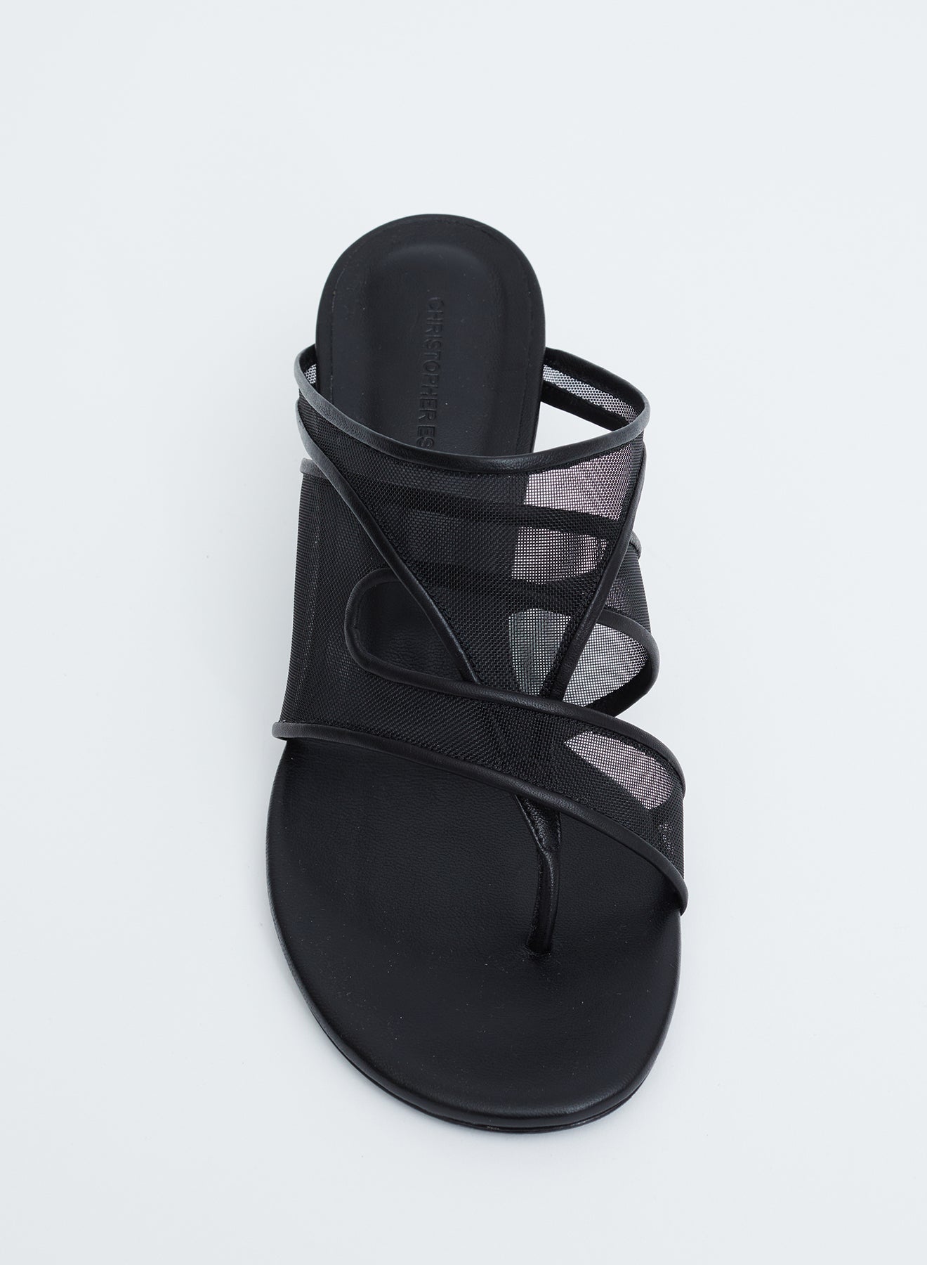 Christopher Esber Ringer Mesh Micro Mule (Black)