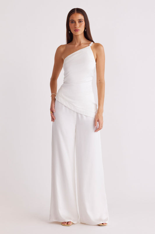 SNDYS SHAI PALAZZO PANTS (White)