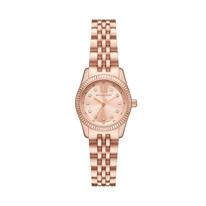 Image of Watches. Productname: Michael Kors Lexington Three-Hand Rose Gold-Tone Stainless Steel Watch MK4739 in Watch colour by brand - Michael Kors