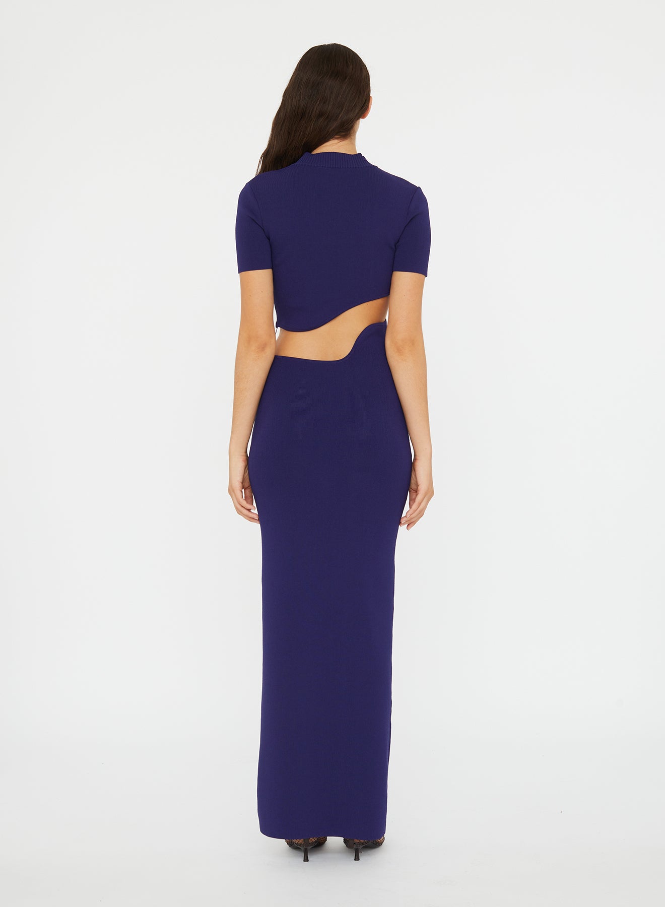 CHRISTOPHER ESBER Maparadita Lattice Seperation Dress (Violet)