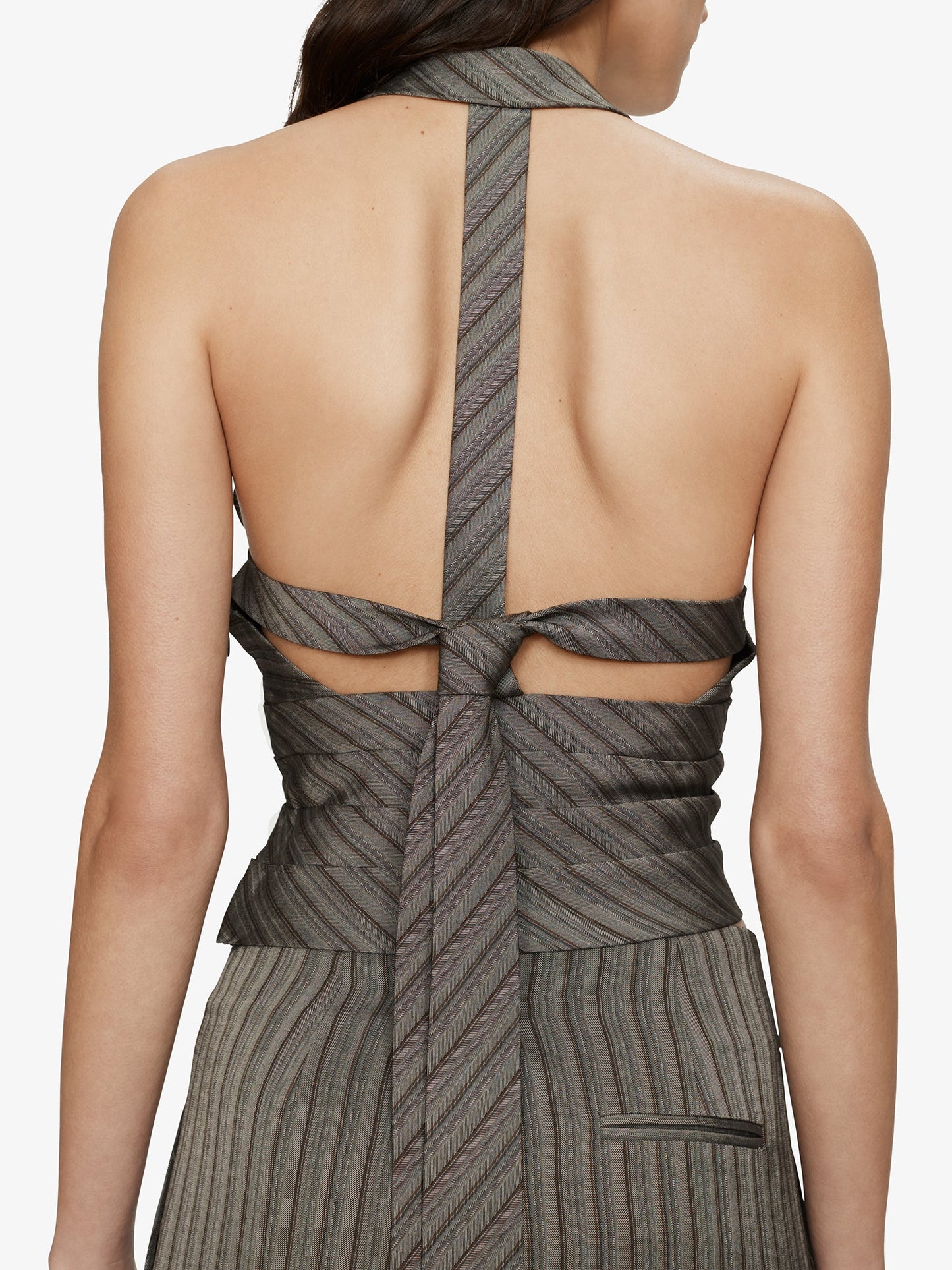 CHRISTOPHER ESBER Reyer Tailored Tie Top (Stripe)
