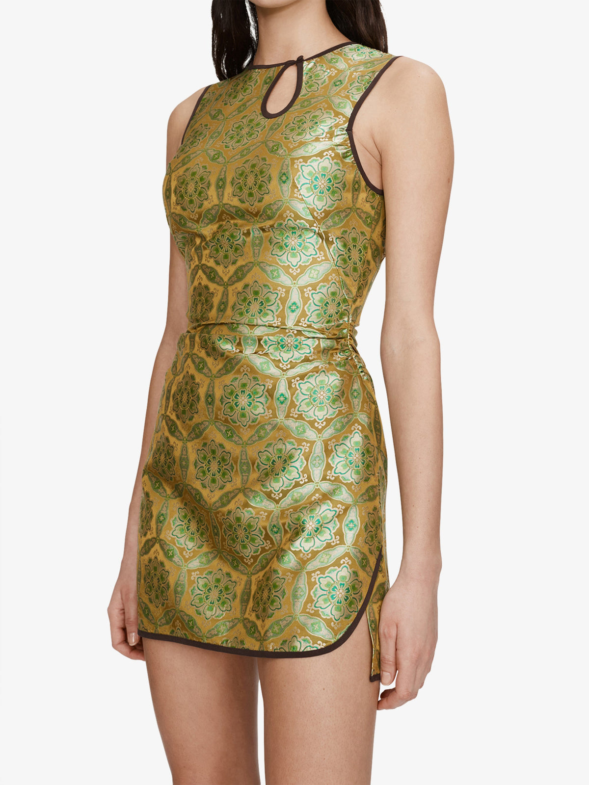 CHRISTOPHER ESBER Palmira Loophole Mini Tank Dress (Print)