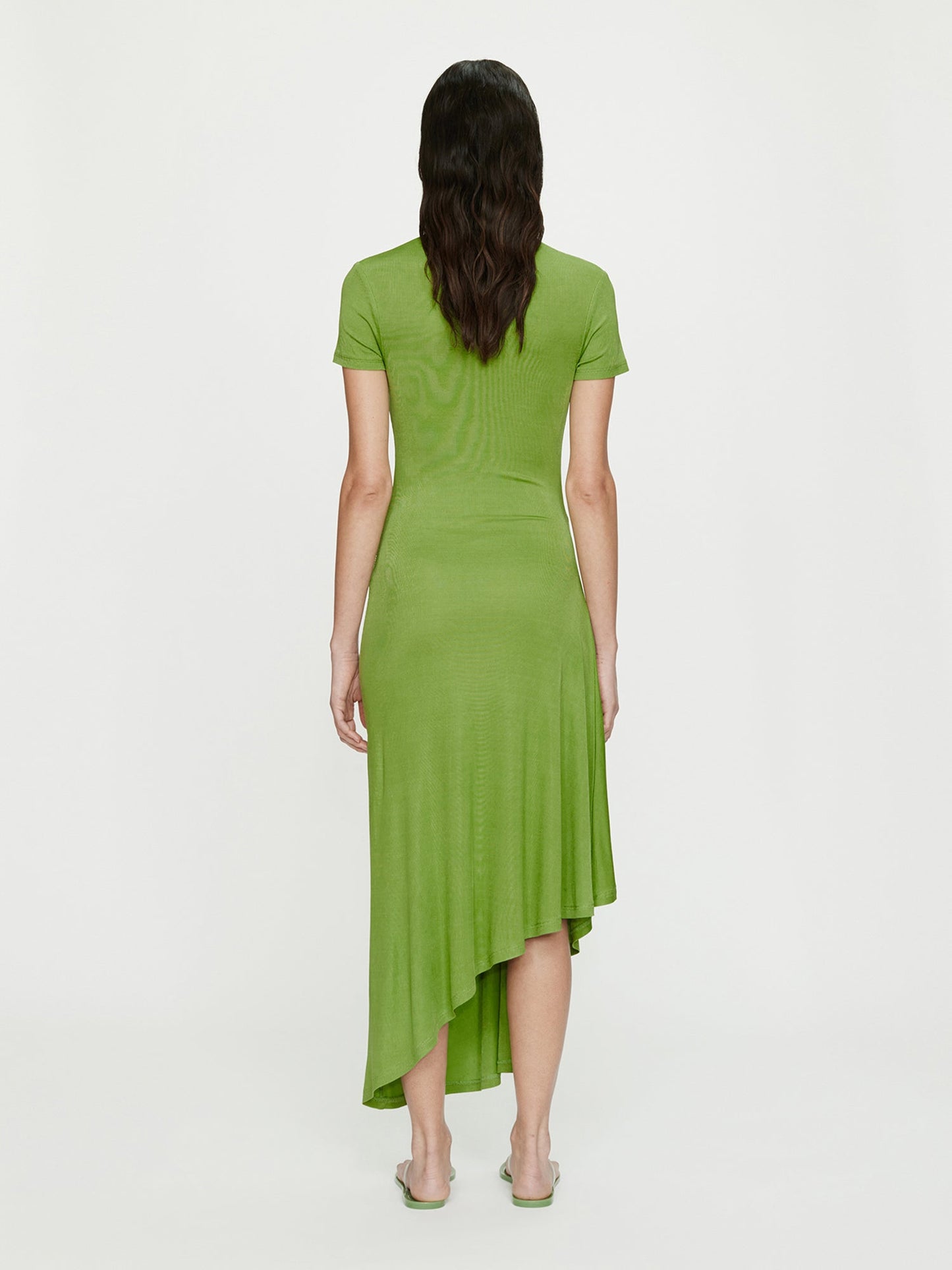 CHRISTOPHER ESBER Delphin Lace Rib Tee Dress (Cyan)