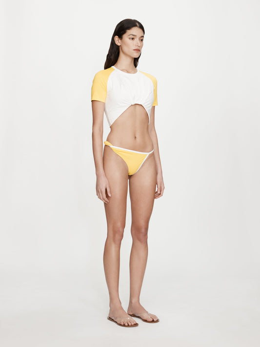 CHRISTOPHER ESBER Onda Twisted Lycra High Brief (White)