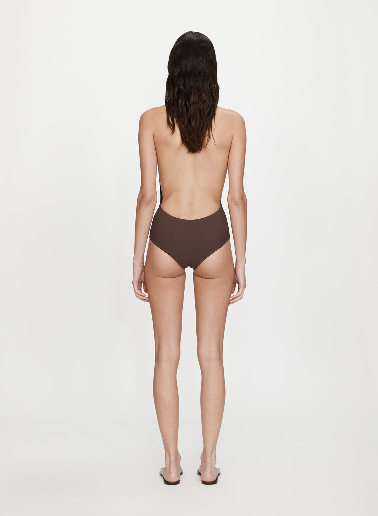 Christopher Esber Mineral Stone Ruched Halter One (Piece)