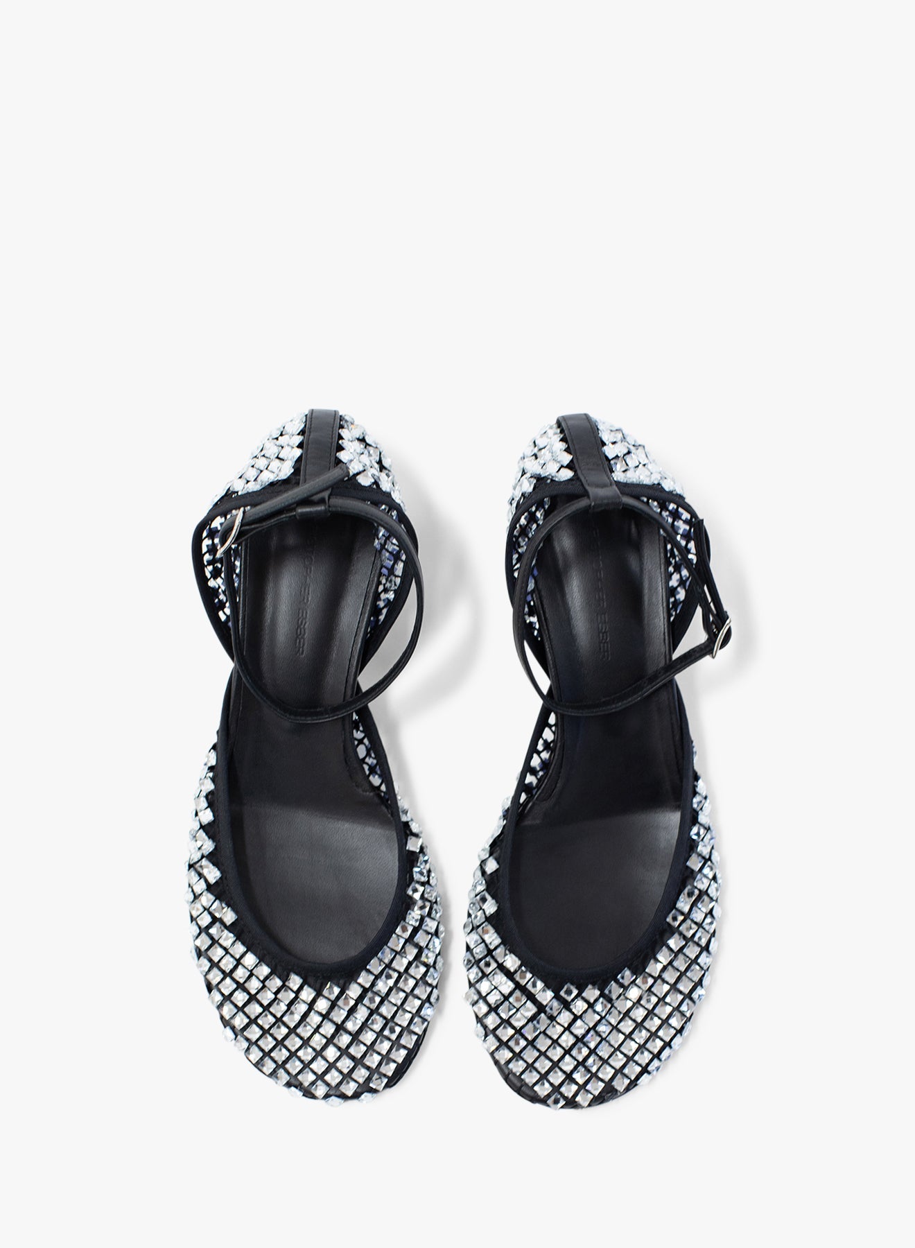 CHRISTOPHER ESBER Minette Bezeled Ballet Mary Jane Heel (Black)