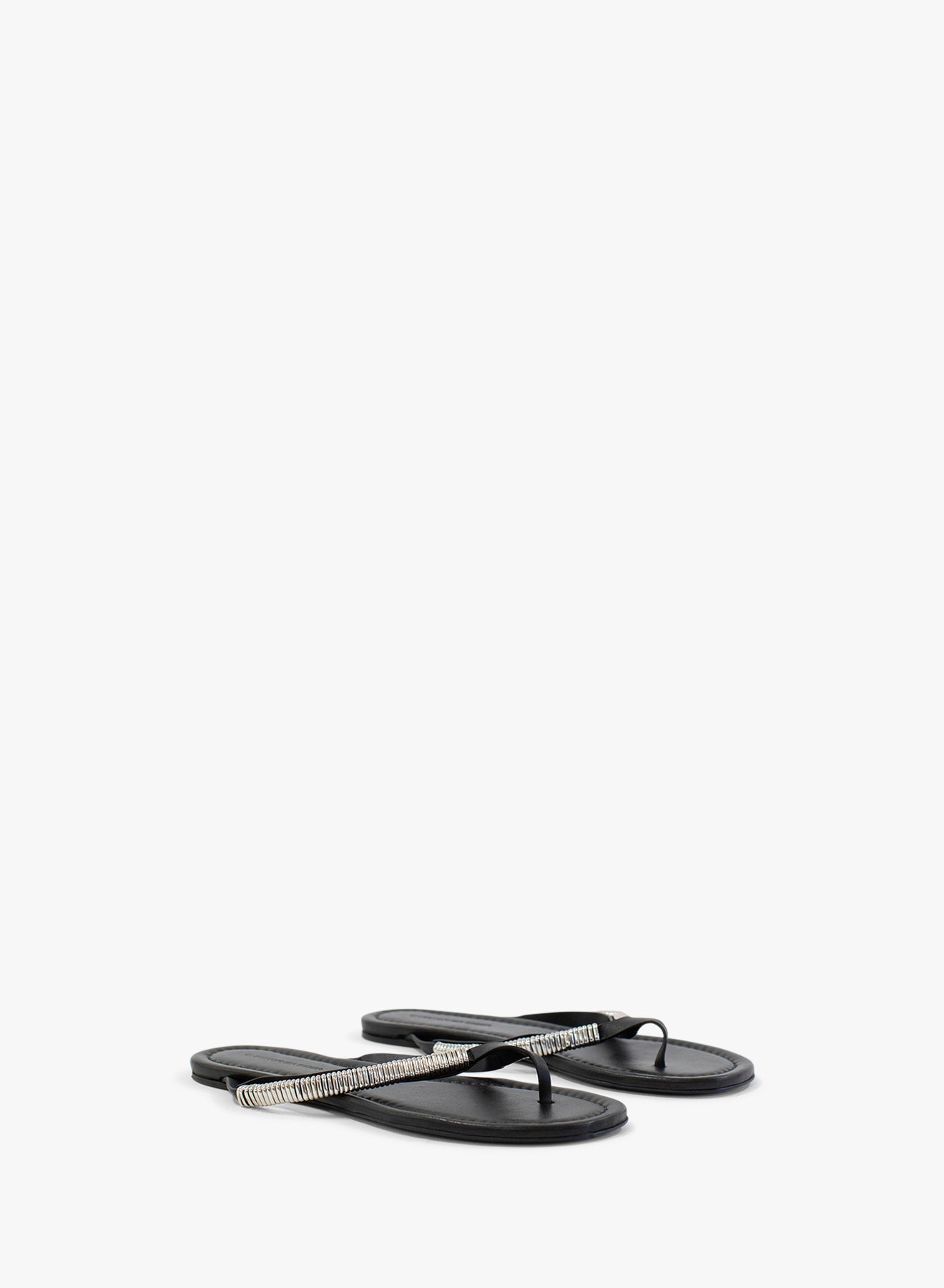 CHRISTOPHER ESBER Frida Pierced Flip Flop (Black)