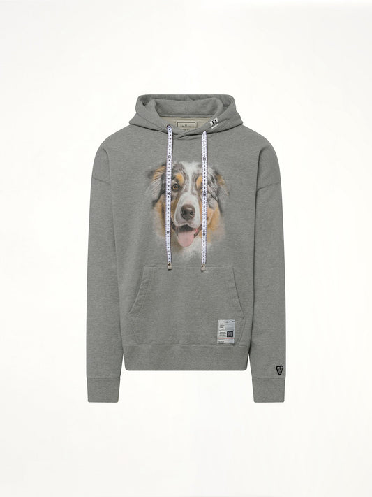 MAISON MIHARA YASUHIRO Dog Printed Hoodie (Gray)