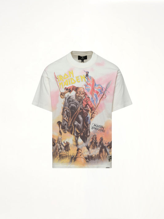REPRESENT Iron Maiden Steed T-Shirt (Flat White)