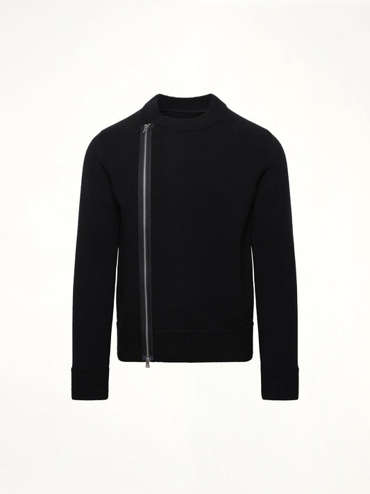 SACAI Wool Knit Blouson (Black)