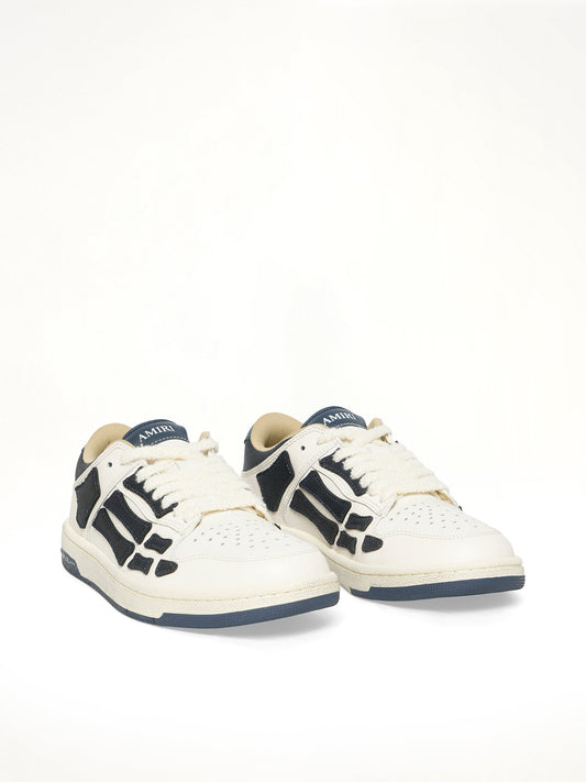 AMIRI Denim Skeleton Low Top Sneakers (Blue)