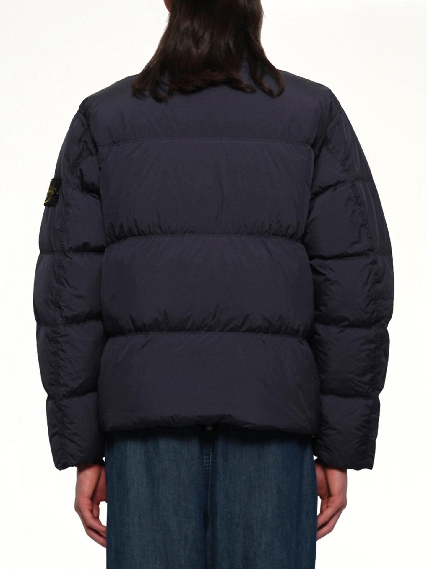 STONE ISLAND 410001 Garment Dyed Crinkle Nylon Down (Navy)