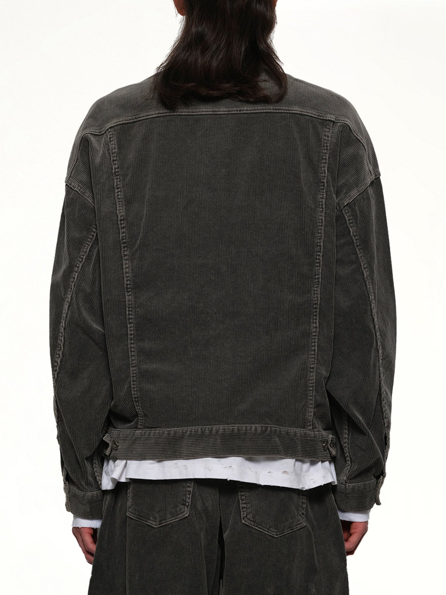 DOUBLET Bone Applique Corduroy Jacket (Grey)
