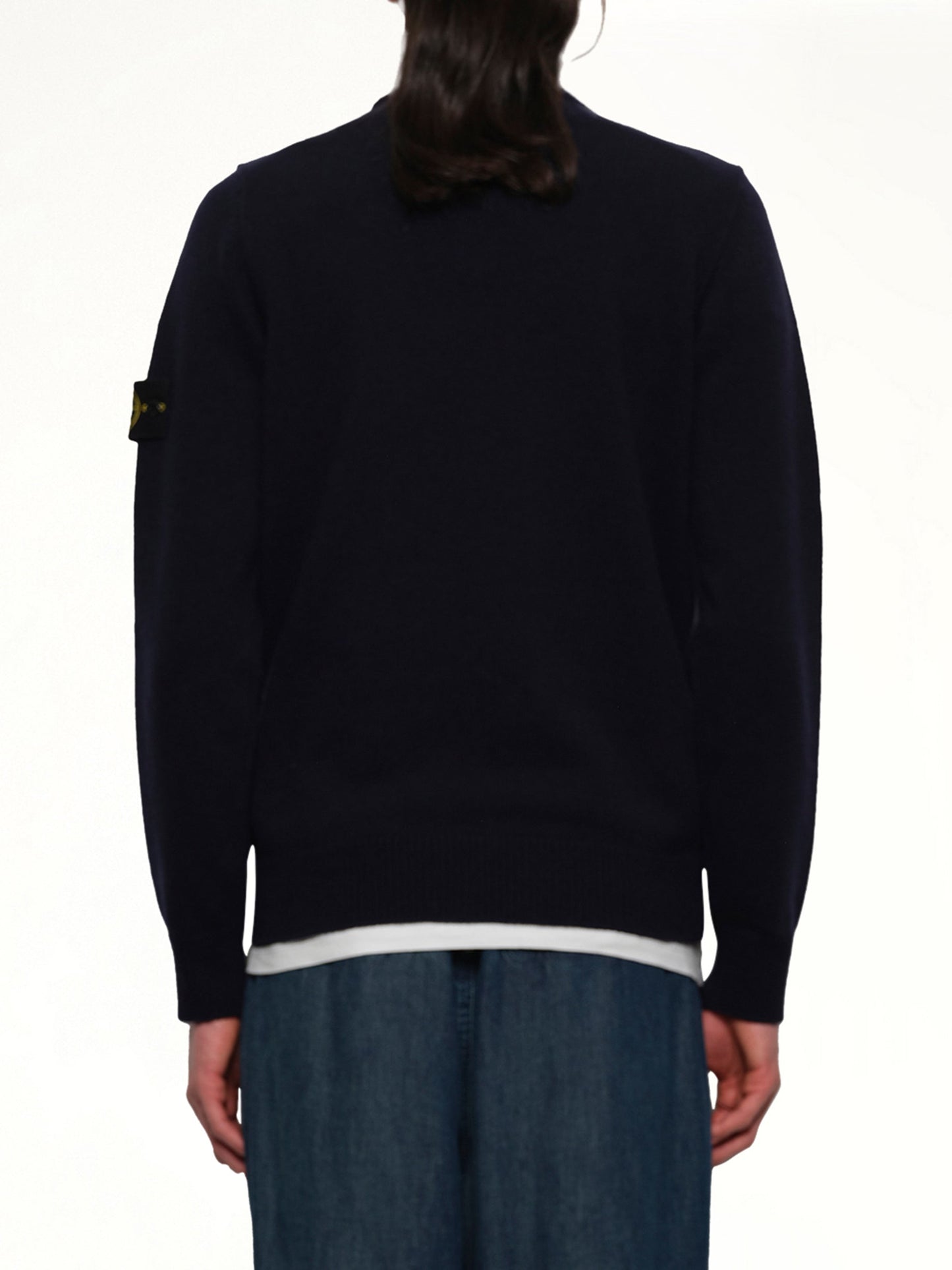 STONE ISLAND 510007 Crewneck Sweater (Navy)
