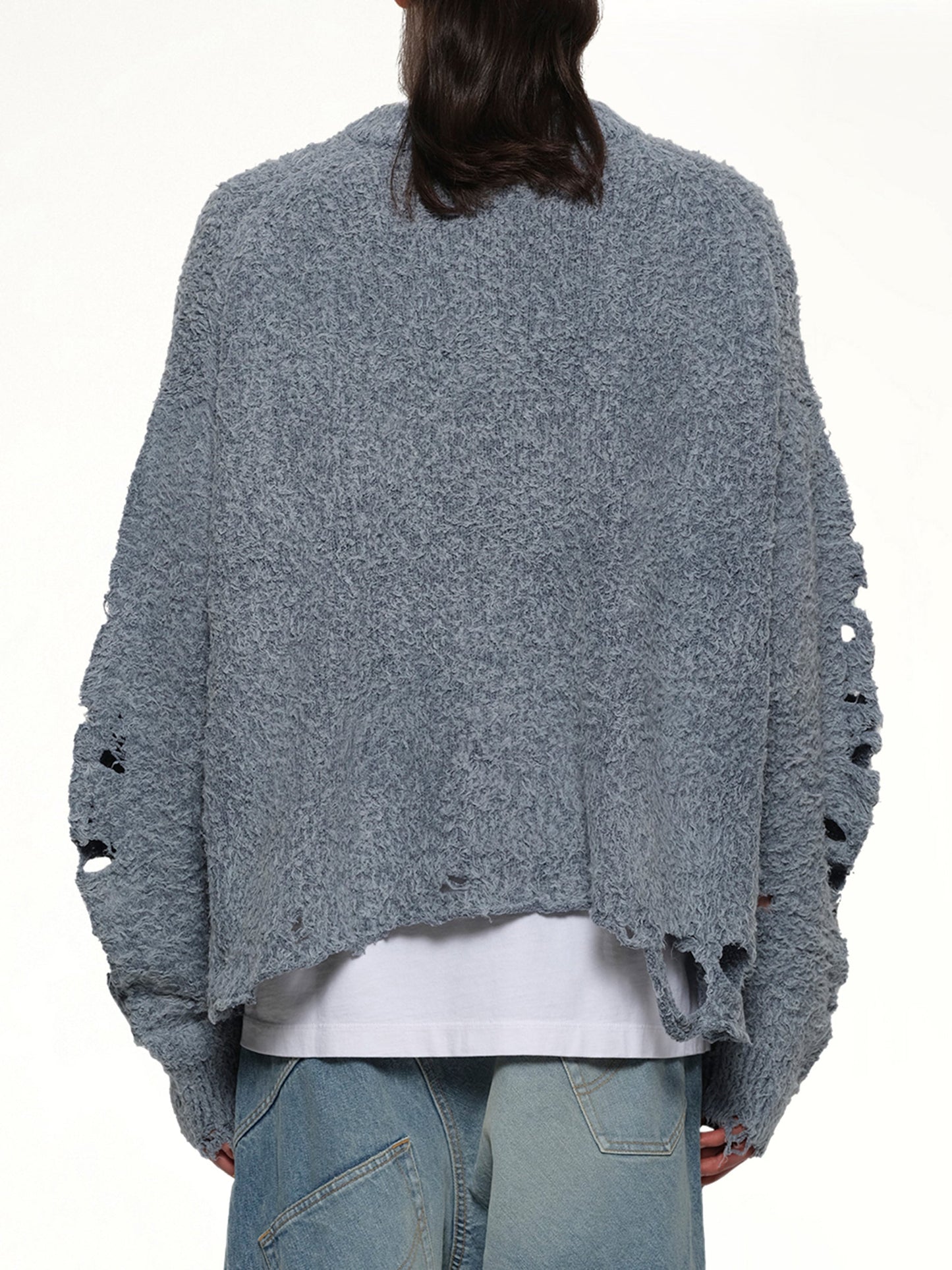 DOUBLET Ribcage Knit Pullover (Blue)