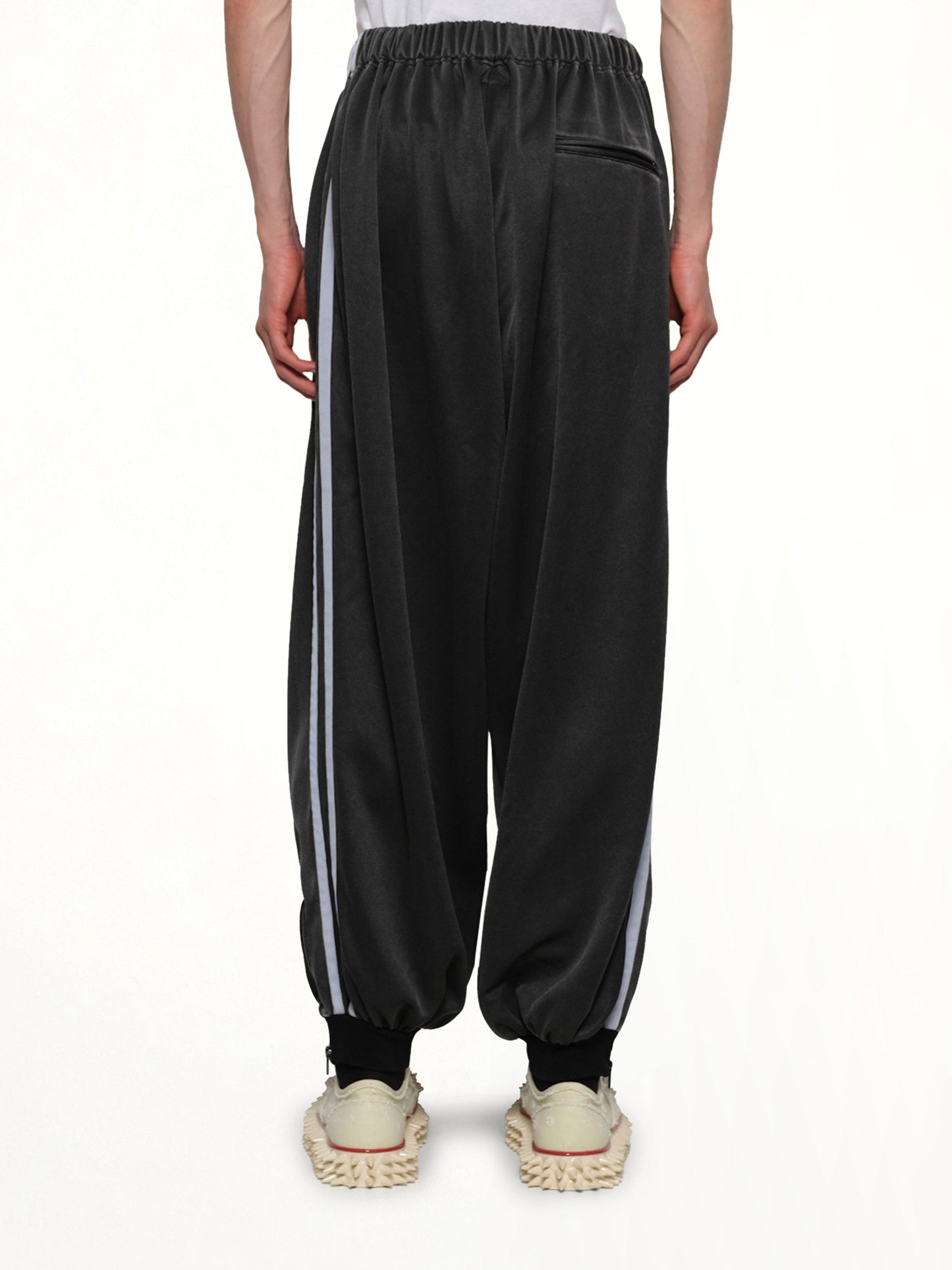 DOUBLET Faded Black Track Pants (Grey)