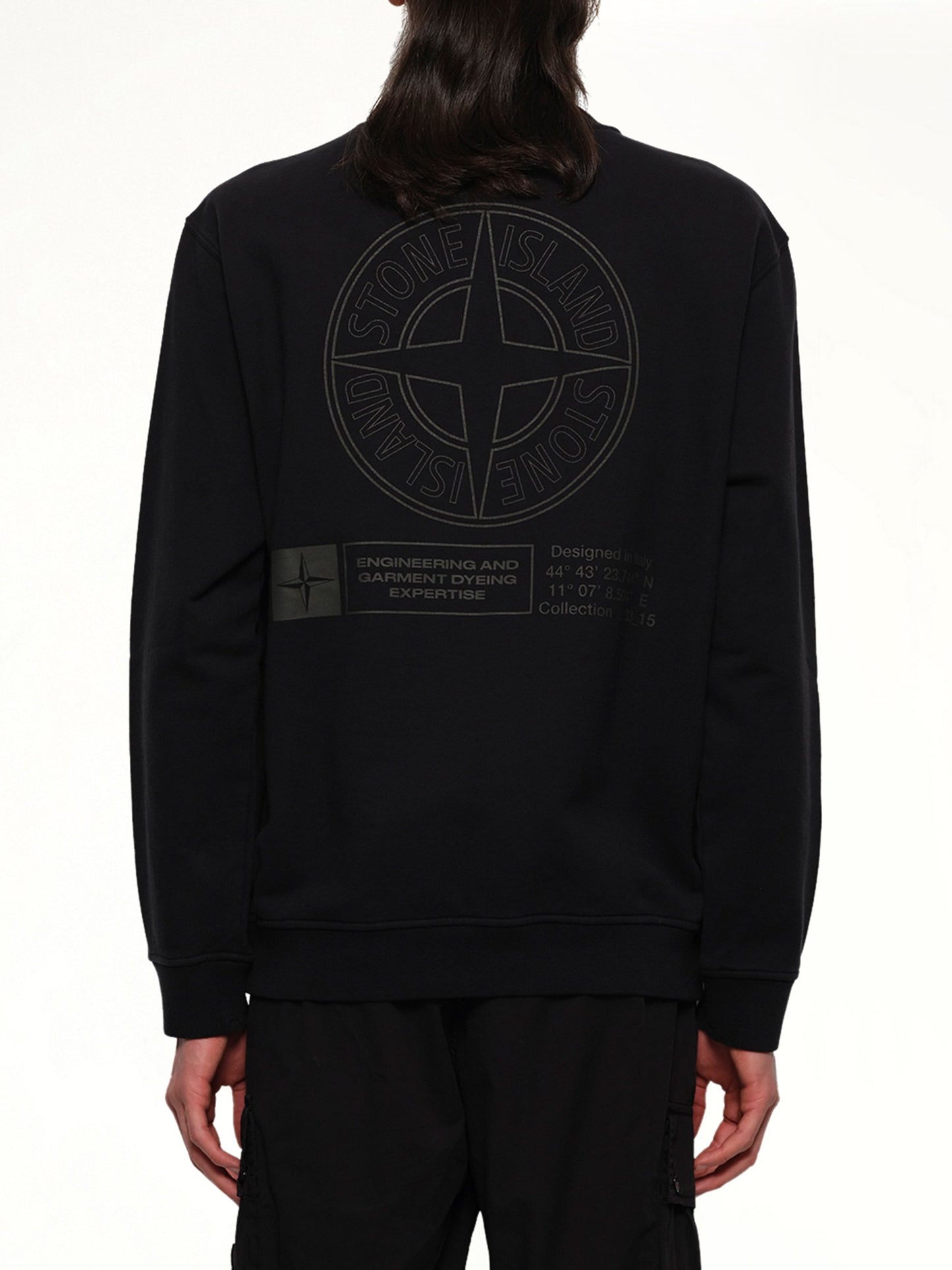 STONE ISLAND 610001 Industrial Four Sweatshirt (Black)
