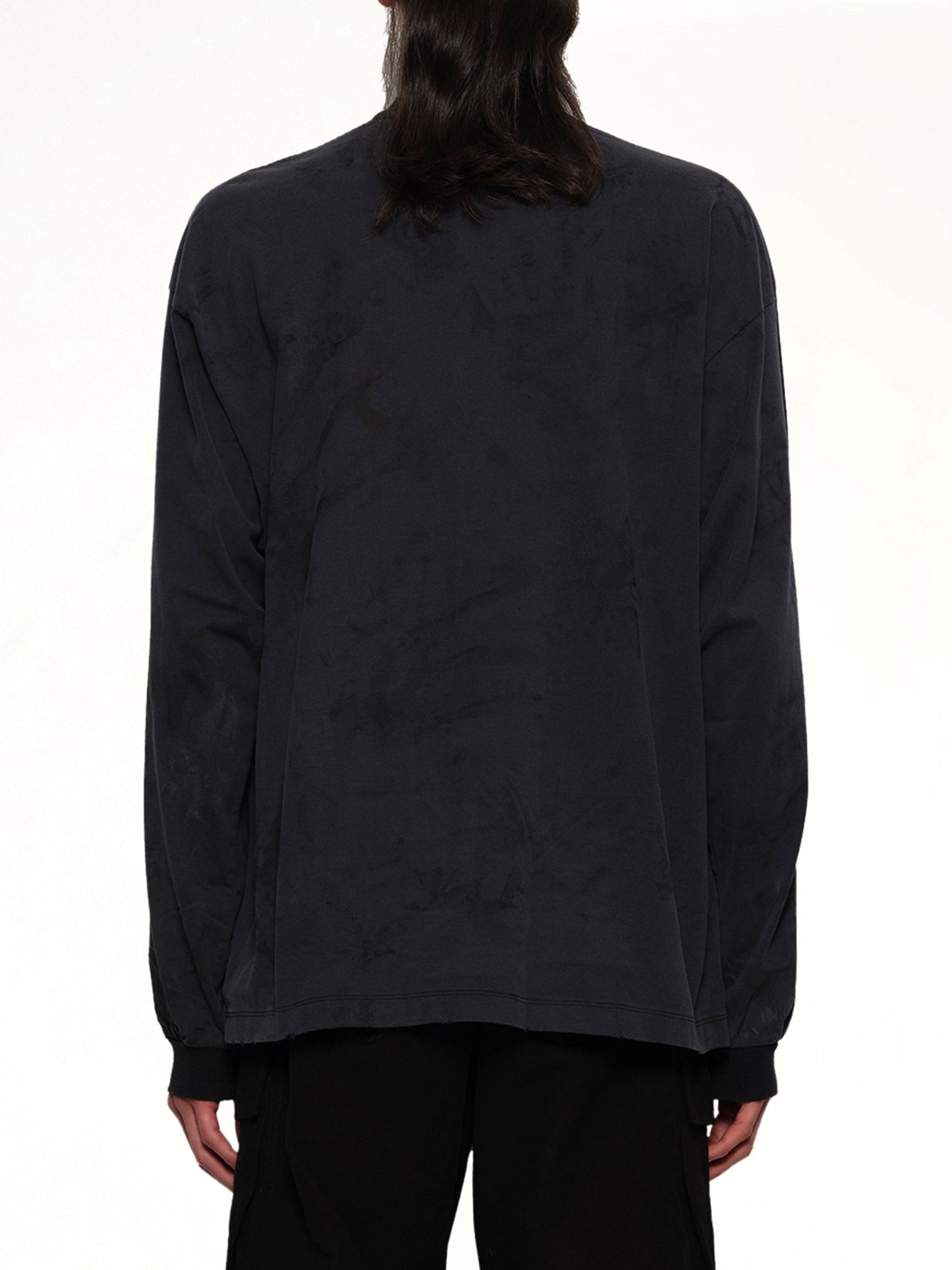DOUBLET Long Sleeve T-Shirt With Villain Bear (Black)