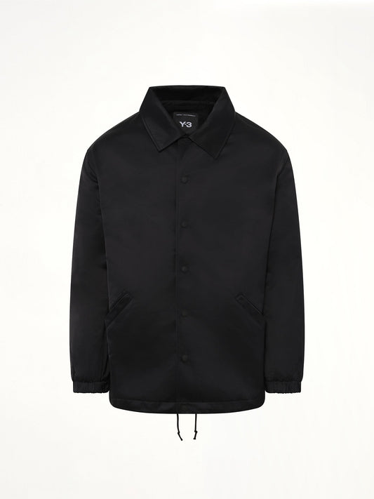Y-3 Logo Graphic Coach Jacket (Black)