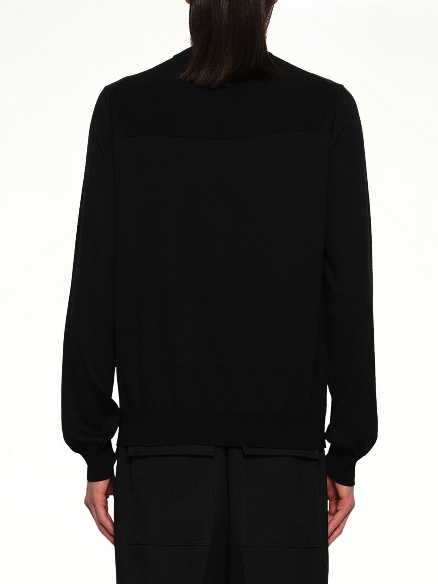 JIL SANDER Superfine Merino Wool Sweater (Black)