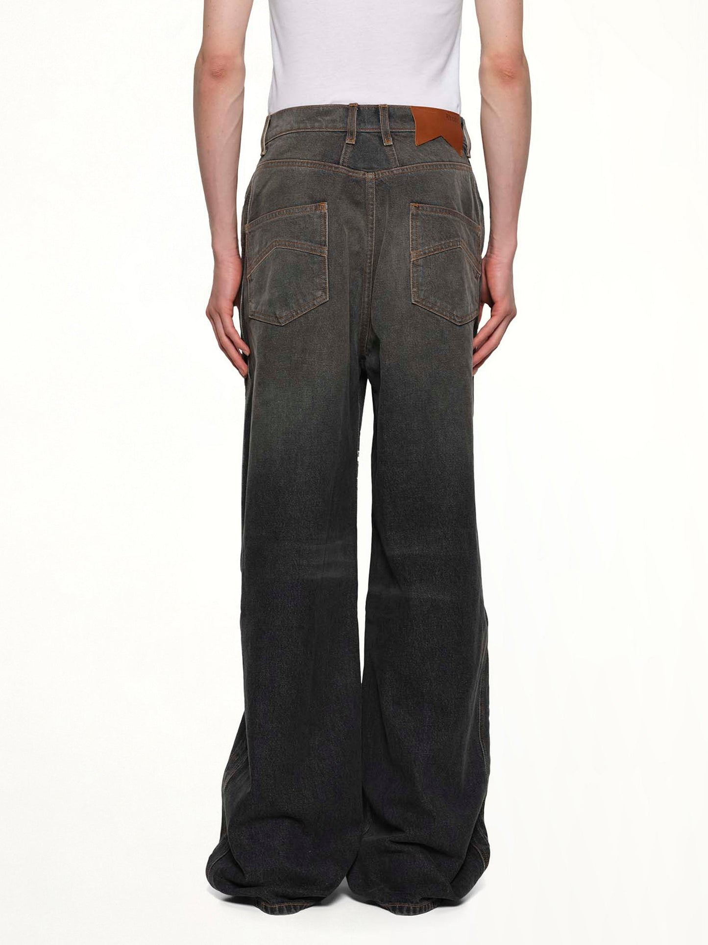 RHUDE Wide Leg Traxedo Denim (Black)