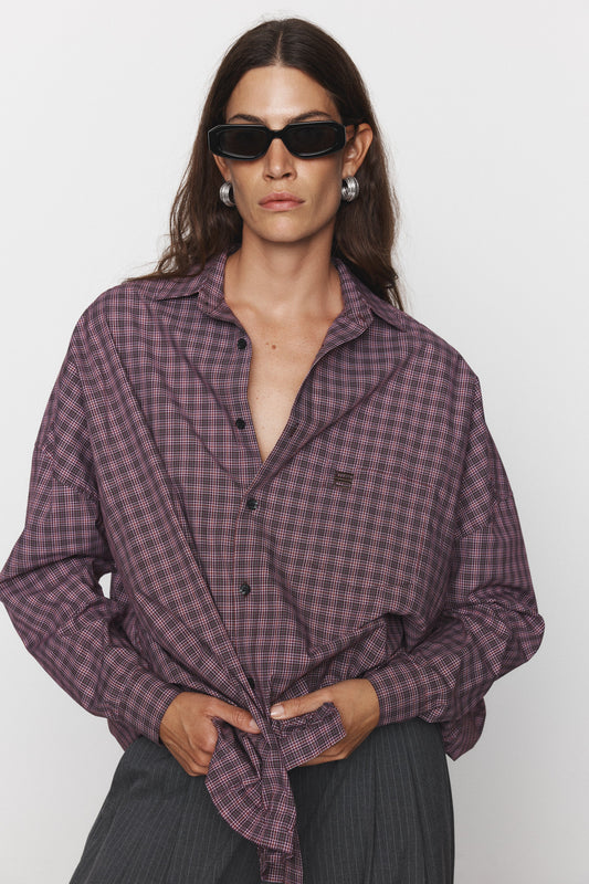 Blanca Studio Athena Shirt (Burgandy)