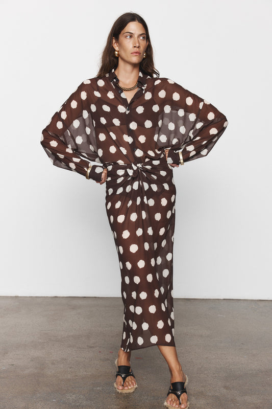Blanca Studio Linnea Shirt (Brown)