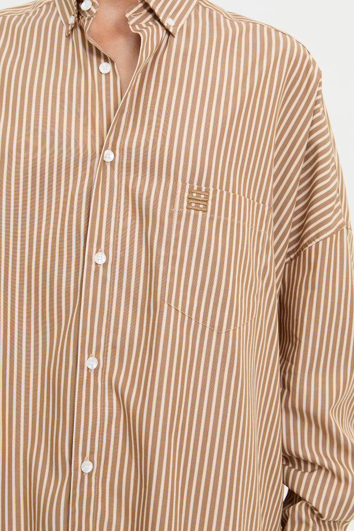 Blanca Studio Nate Shirt (Brown)